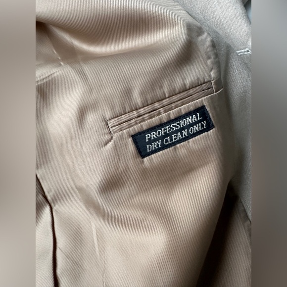 Bert Pulitzer Tan Beige Wool Blend Sport Coat Men’s Lined Blazer Jacket 42R - Picture 6 of 9